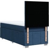 vidaXL Krevet s oprugama i madracem plavi 90 x 200 cm od tkanine | shoptok.hr