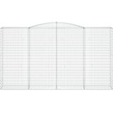  Lučne gabionske košare 3 kom 400x50x220/240cm pocinčano željezo | shoptok.hr
