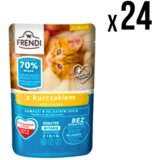 FRENDI Vlažna hrana za mačke Junior, Piletina, 100g, 24 komada Cene