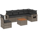  7-dijelni set vrtnih sofa sivi od poliratana | shoptok.hr