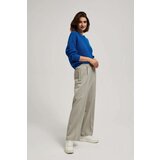Marisse Brown Wide-Leg Creased Trousers Cene