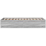 vidaXL Okvir za krevet boja hrasta 90x190 cm od konstruiranog drva | shoptok.hr