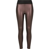 Urban Classics ladies faux leather high waist leggings redwine | ePonuda.com