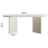 Hanah home Klub sto Leo Large, 110x42x60 cm, Bijeli | Eponuda.ba