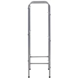 vidaXL Stojalo za shranjevanje za 3 zaboje srebrno 50x33x116 cm jeklo | Shoptok.si