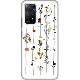 Silikonska maska za Xiaomi Redmi Note 11 Pro 4G/5G/Note 12 Pro 4G Flower Print Skin bela Cene