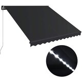 Maison Chic Ročno zložljiva tenda - Senčniki z LED lučmi 300x250 cm antracitna, (22041681) Cene