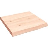 Stolna ploča 40x40x4 cm netretirana hrastovina sa živim rubom | shoptok.hr