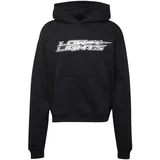 Low Lights Studios Sweater majica crna / bijela