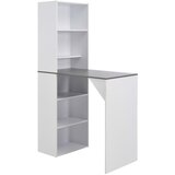 The Living Store Barska miza z omarico bela 115x59x200 cm - Barska Miza, (21431985) Cene