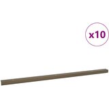  Profili za rubove stepenica 10 pcs Smeđa 67 x 3 x 2 cm Aluminij | shoptok.hr