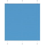 vidaXL Plisirana senčila modra 115x150 cm, širina blaga 114,4 cm, poliester, (5000297614) | Shoptok.si