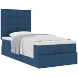  Otomanski okvir kreveta s madraca plavi 90x190cm od tkanine | shoptok.hr