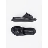 GOODIN Black comfortable platform flip-flops | Shoptok.si