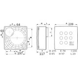 Vortice kopalniški nadometni centrifugalni ventilator vort quadro micro 100 t (11940) | Shoptok.si