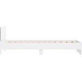  Okvir za krevet s uzglavljem i LED svjetlima bijeli 100x200 cm | shoptok.hr