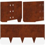  Ograda oko Travnjaka 10 pcs 100 x 30 cm Čelik Rđa | Eponuda.com