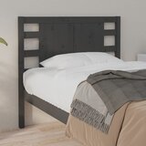  Uzglavlje sivo 106 x 4 x 100 cm od masivne borovine | Eponuda.com
