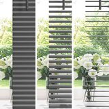 vidaXL Okenska roleta z zavesami Drugo Temno siva 90 x 220 cm Aluminij | Shoptok.si