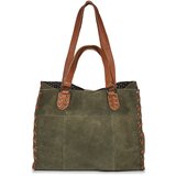 Pieces Nakupovalne torbe PCSALLI SUEDE SHOPPER Kaki Cene