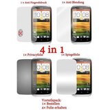 Cadorabo Zaščitniki zaslona združljivi s HTC - Zaščitnimi filmi v High Clear - 4 filmi (1x zasebnost - 1x ogledalo - 1x Matt - 1x anti -Fingerprint), (20605076) | Shoptok.si