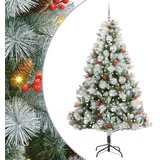  Umjetno božićno drvce S LED lampica Zelena i bijela 240 cm | shoptok.hr