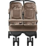  Otroški voziček za dvojčke taupe jeklen | Shoptok.si