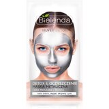 Bielenda Metallic Masks Silver Detox maska za čišćenje i detoksikaciju za mješovitu i masnu kožu 8 g Cijene