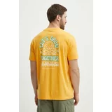 Napapijri Bombažna kratka majica S-Boyd moška, oranžna barva, NP0A4HQFY1J1
