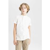 Defacto Boy High Collar Pique Short Sleeve Polo T-Shirt cene