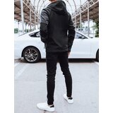 DStreet Men's softshell with hood black Cene