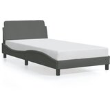 Furnova Posteljni okvir brez vzmetnice temno siv 100x200 cm blago, (21936214) | Shoptok.si