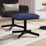 The Living Store Stolček za noge moder 60x60x36 cm blago in umetno usnje - Stolček Za Noge, (21482467) | Shoptok.si