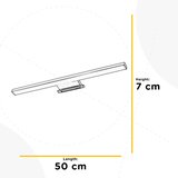 Lesnina XXXL STENSKA SVETILKA ZA KOPALNICO 4825 VICTORIA 50/7/7 cm 4000 K | Shoptok.si
