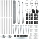 vidaXL zavarena žičana ograda s 7 klinova 1,2x10 m galvanizirani čelik | shoptok.hr