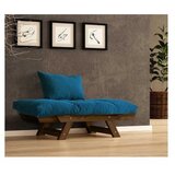 Hanah home vrtna sofa s jednim sjedištem i jastukom, boja oraha i plave boje | Eponuda.ba