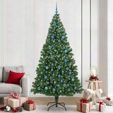 vidaXL Umestno božično drevo Zelena 240 cm PVC, jeklo in plastika | Shoptok.si