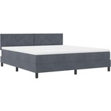  Krevet s opruga kutije Tamno siva 180 x 200 cm Baršun | shoptok.hr