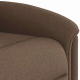  Naslonjač na podizanje od tkanine smeđi | shoptok.hr