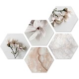 knor slike u setu od 5 kom 33,2x29,5 cm heksagon - knor | shoptok.hr