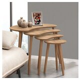 Hanah home Moon set klub stolova, 4 dijela, boja hrasta | Eponuda.ba