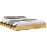  Okvir kreveta bez madraca 140x190 cm puno drvo hrast | shoptok.hr