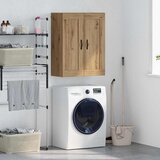 vidaXL Stenska omara Umetni hrast 69,5 x 34 x 90 cm Konstruiran les | Shoptok.si