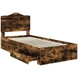  Konstrukcija postelje z vzglavjem Dimljeni oreh 100 x 200 cm, (5000102433) | Shoptok.si