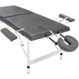  Stol za masažu s 2 zone aluminijski okvir antracit 186 x 68 cm | Eponuda.ba