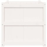 vidaXL Vrtna sadilica bijela 70 x 70 x 70 cm od masivne borovine | shoptok.hr