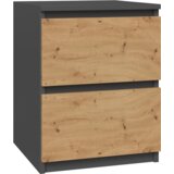 Shumee Nočna omarica Malwa W2 ANTRACIT ARTISAN, (21560420) | Shoptok.si