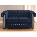 Ropez Plava baršunasti sklopiva sofa 148 cm York Blik – | shoptok.hr