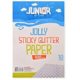 Junior jolly sticky glitter paper papir samolepljiv a4 10k - odaberite nijansu srebrna rice ( 136044 ) | ePonuda.com