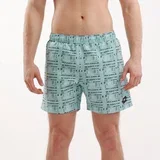 Muški kupaći Logo beach short, Tirkizni